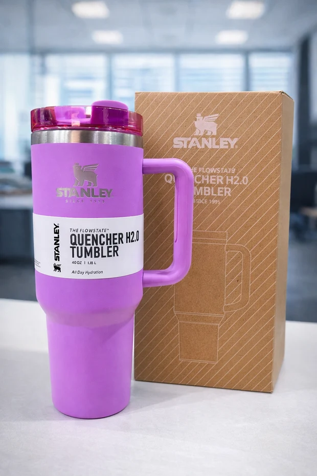 Stanley 40oz Quencher Tumbler Purple with Gift Box