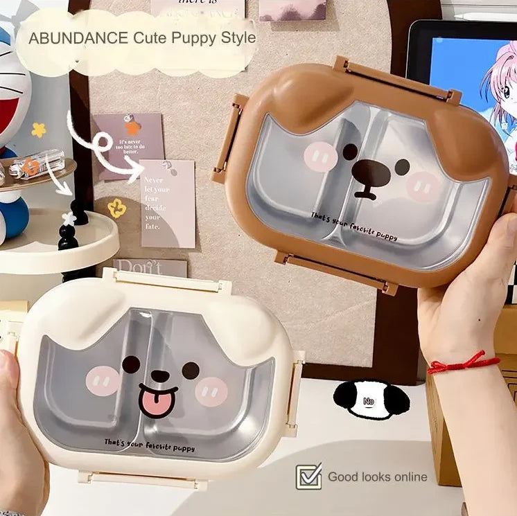 Abundance Cute Puppy Style Lunch Box – “That’s Your Favourite Puppy” | 2 Colours