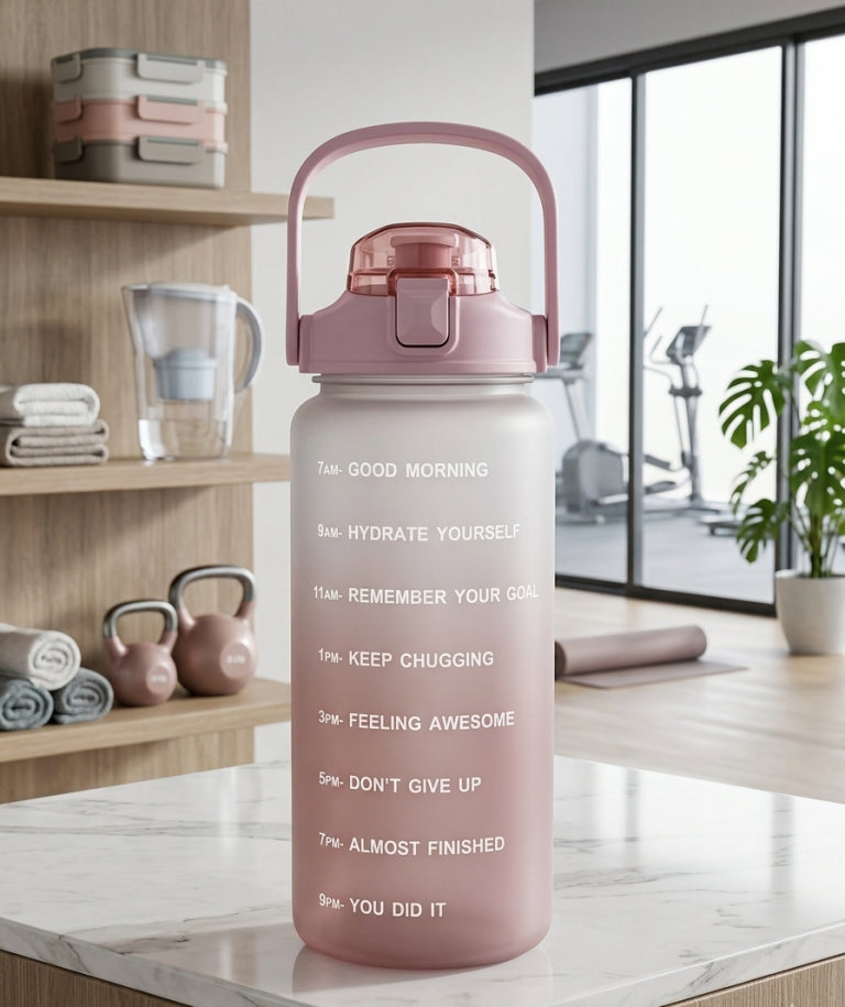 Motivational Time Marker Water Bottle – 700ml & 2L