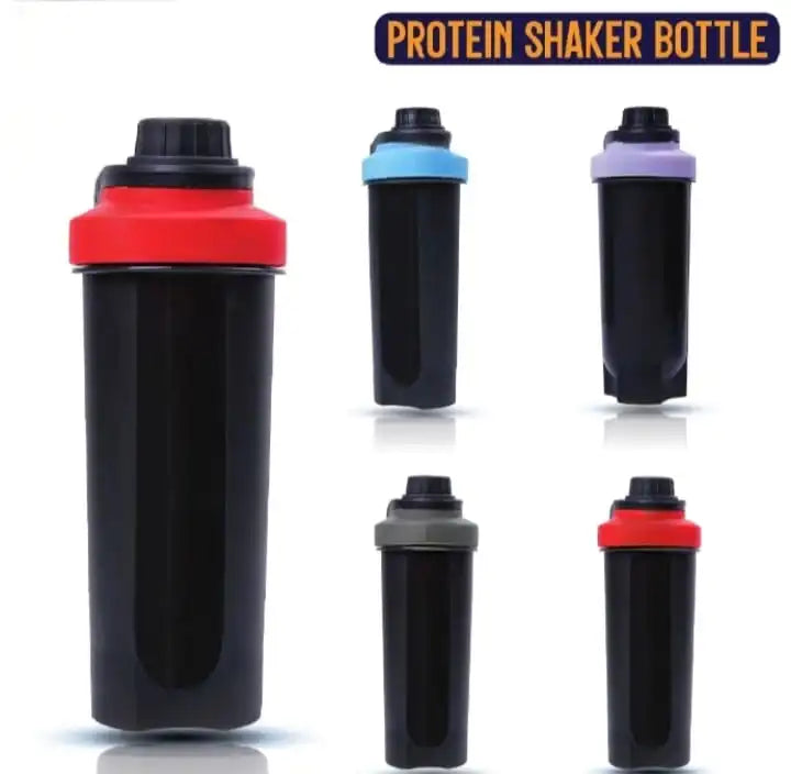 700ml Multipurpose Protein Shaker Bottle – Matte Black | 4 Colors