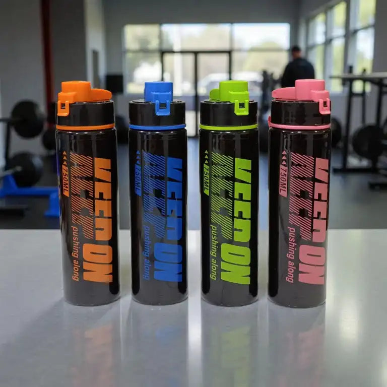 KEEP ON 750ml Sports Water Bottle – Flip-Top | 4 Neon Colors