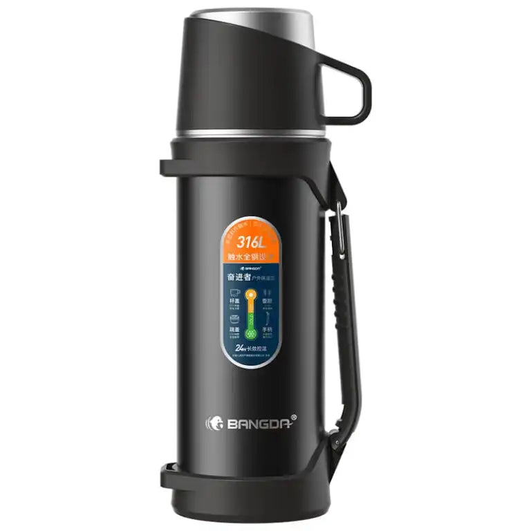 Bangda 316L Stainless Steel Large Thermos Flask – 24H Insulation
