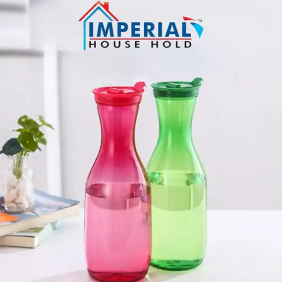 Imperial Household Carafe Water Jug with Flip-Top Lid – 6 Colors