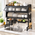 3-Tier Dish Rack Black