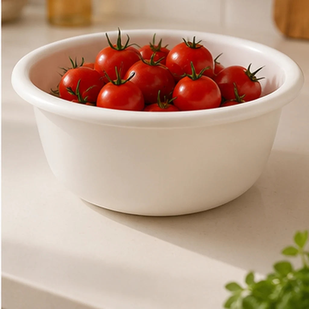 Round Plastic Basin Bowl – 14cm