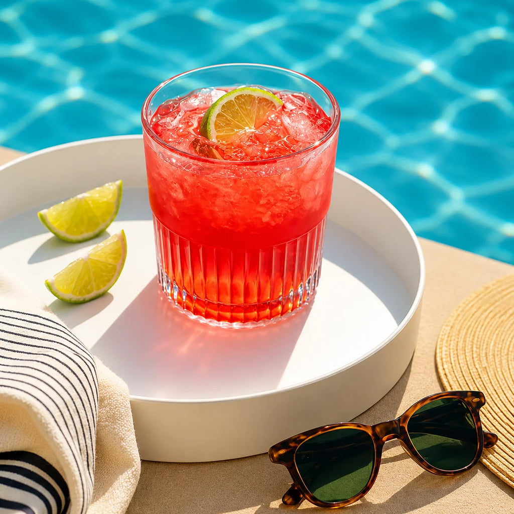 Ribbed Glass Tumblers – Set of 6