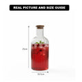 Ribbed Glass Carafe with Bamboo Lid