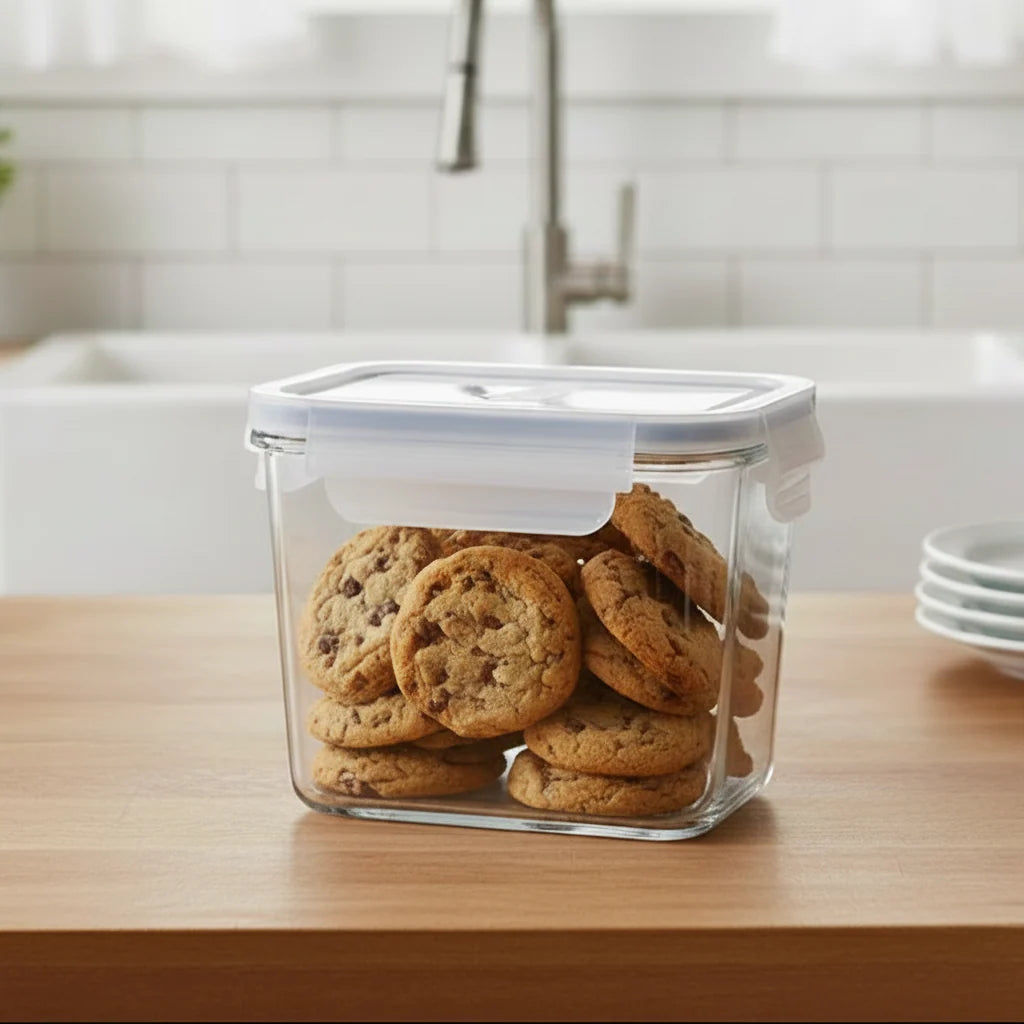 Airtight Glass Storage Container with Lid