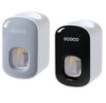 ECOCO Automatic Toothpaste Dispenser – Wall Mount | No Drilling | Black & Grey