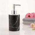 Black Marble Soap Dispenser with Chrome Pump
