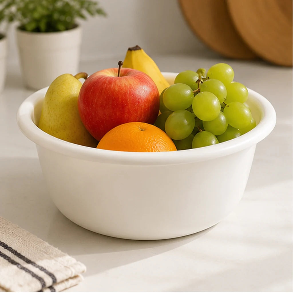 Round Plastic Basin Bowl – 14cm
