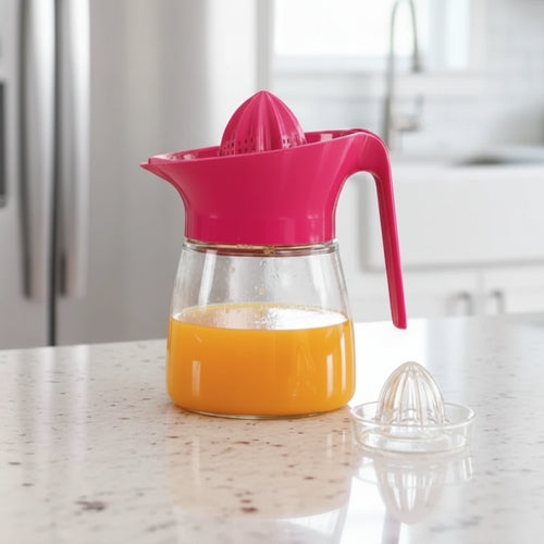 2-in-1 Glass Citrus Juicer Pitcher