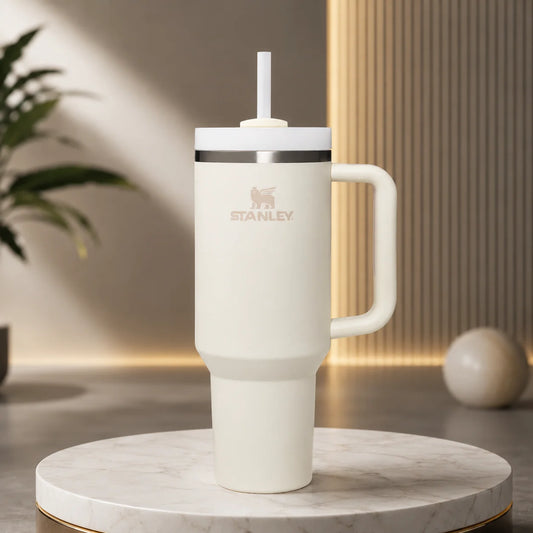 Stanley Quencher 40oz Tumbler – Cream White