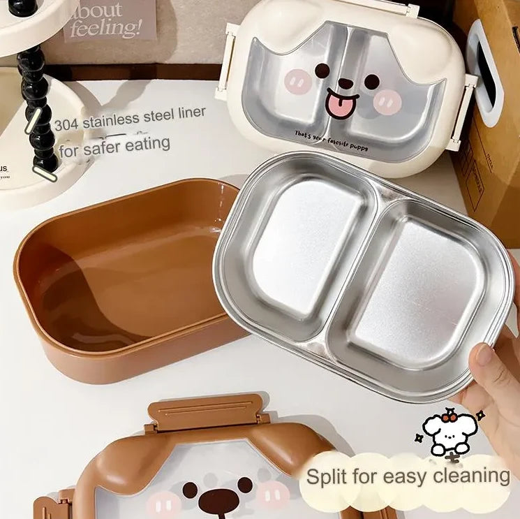 Abundance Cute Puppy Style Lunch Box – “That’s Your Favourite Puppy” | 2 Colours