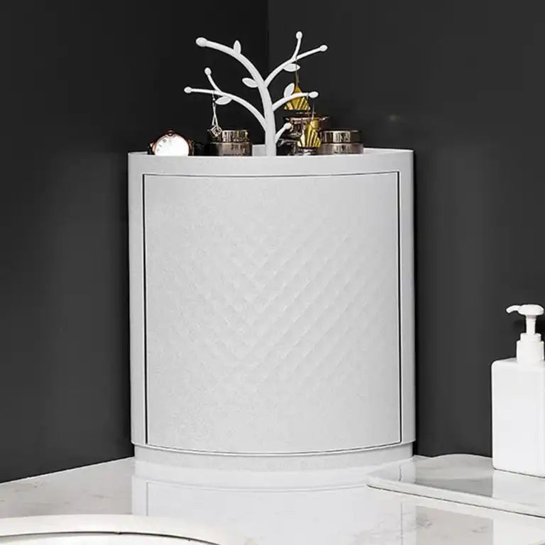 2-in-1 Corner Storage Rack with Tree Jewellery Stand – Floor & Wall Mount