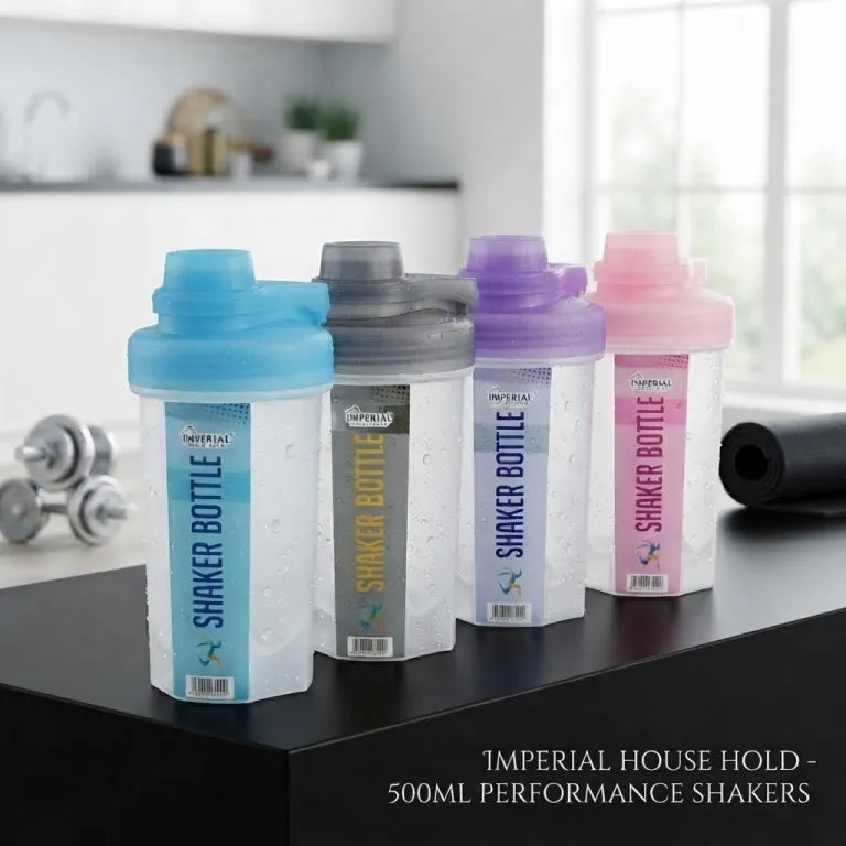Imperial Household 500ml Protein Shaker Bottle with Mixing Ball