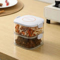 Stackable Airtight Food Storage Containers – Clip-Lock Lid | Square & Cylindrical