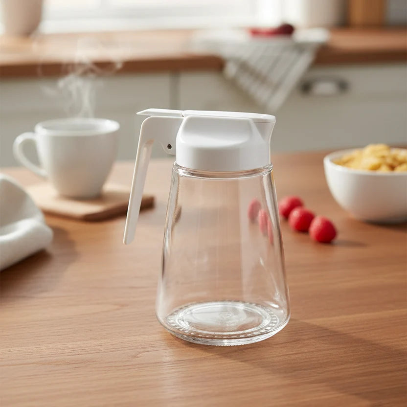 Limon Sliding Lid Glass Sugar Dispenser