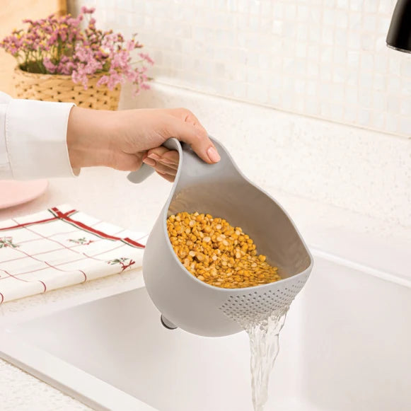 Pack of 3 Fruits and Vegetables Wash Bowl with Drainer (3035)