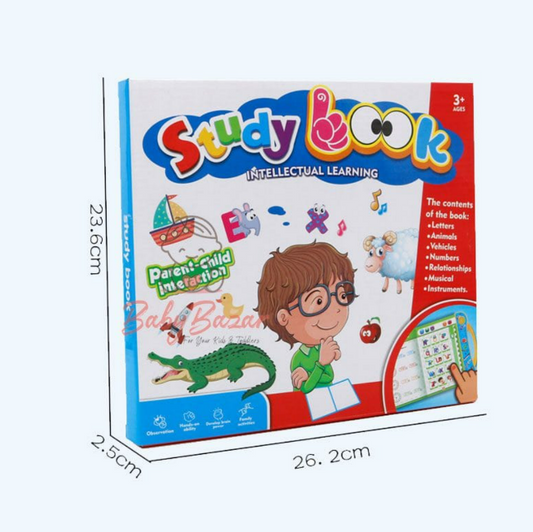 Intelligence Study Book – Interactive Phonetic Learning Book with Sound & Writing Pen | Age 3+