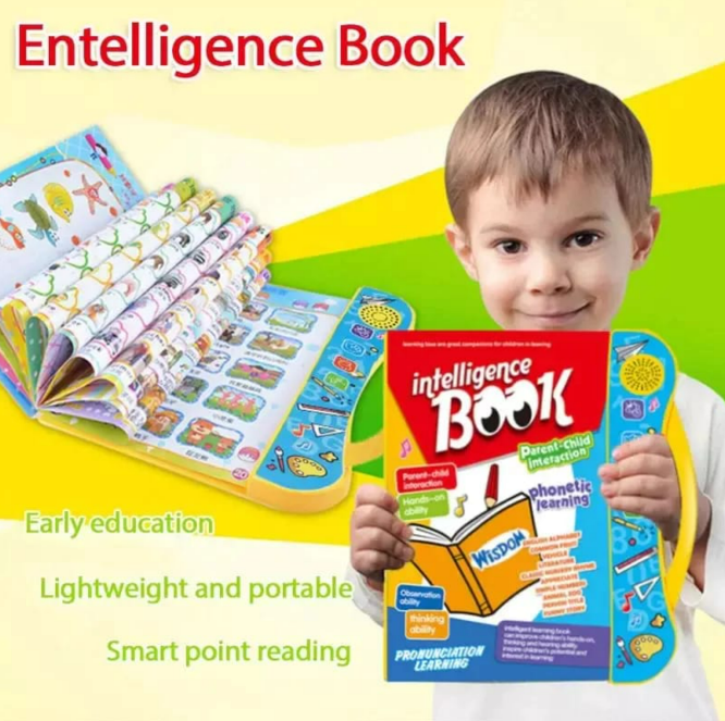 Intelligence Study Book – Interactive Phonetic Learning Book with Sound & Writing Pen | Age 3+