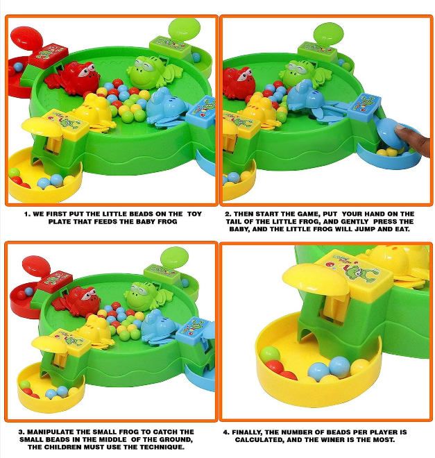 Hungry Frog's Eat Beans Game – Fun Multiplayer Board Game for Kids | Age 2+
