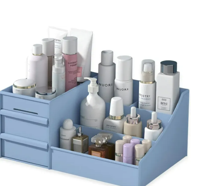 Large Makeup & Skincare Organizer with 2 Pull-Out Drawers – 3 Colors