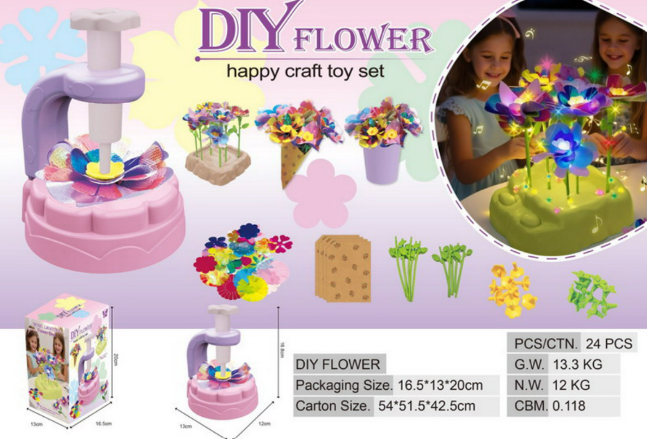 Blooms DIY Flower Arrangement Craft Set for Girls
