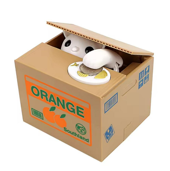 Cute Animal Coin Stealing Money Box – Interactive Piggy Bank for Kids