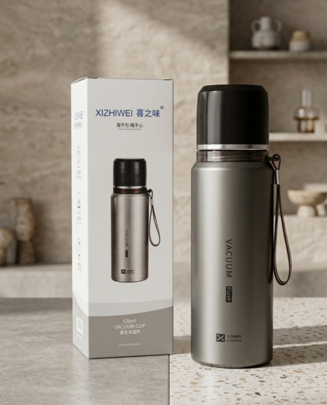 Xizhiwei 喜之味 Vacuum Flask 500ml – Gift Box | 3 Colors