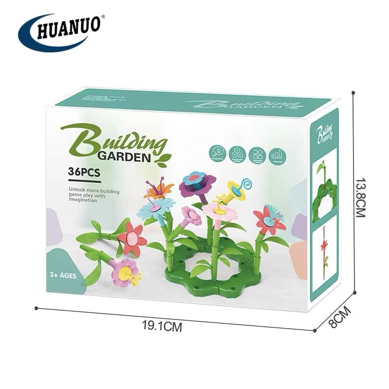 Building Garden 36PCS Flower Building Set – Creative Toy for Kids 3+