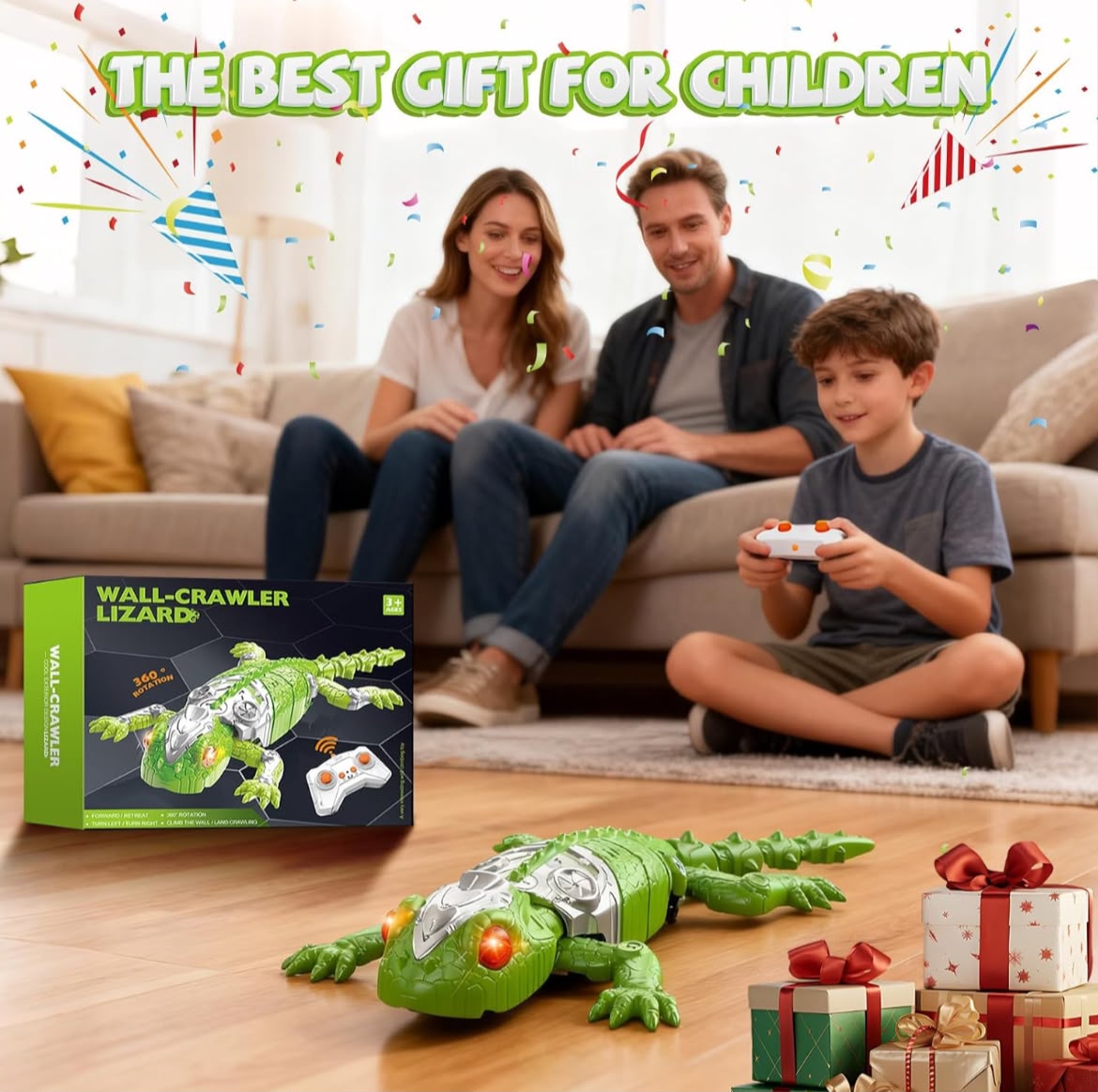 Wall-Crawler Lizard RC Toy – Remote Control Wall Climbing Lizard for Kids