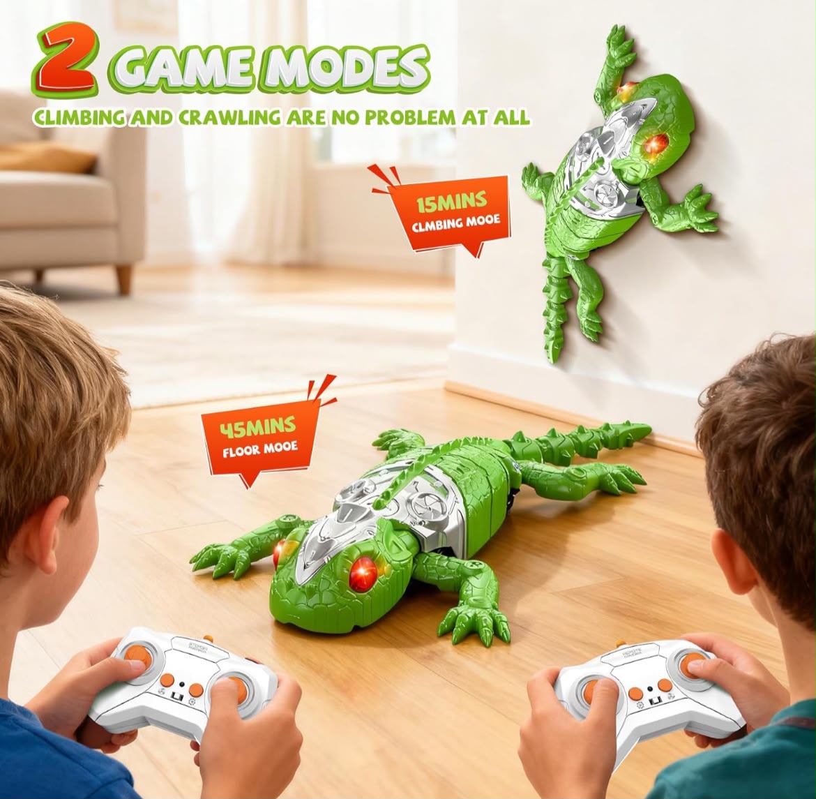 Wall-Crawler Lizard RC Toy – Remote Control Wall Climbing Lizard for Kids