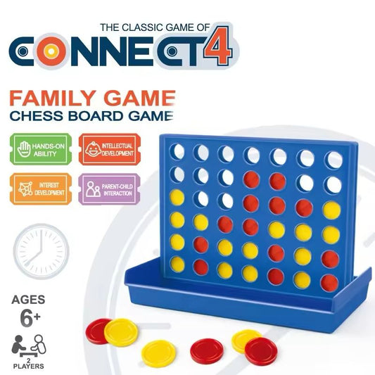 Connect 4 Classic Family Board Game – Chess Strategy Game for Kids 6+