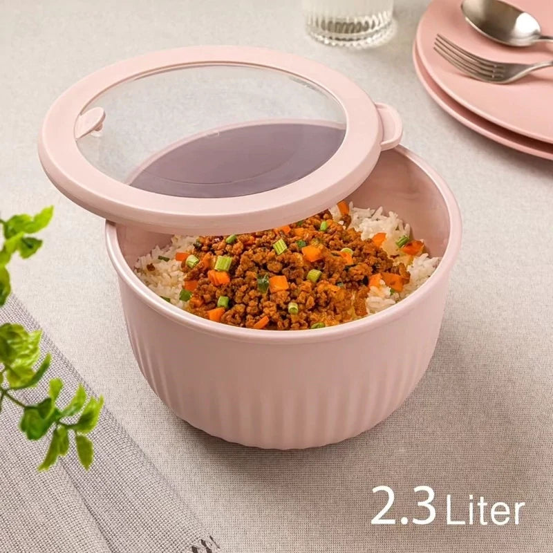 PureVent Stackable 3-Pcs Bowl Set with Vented Lid