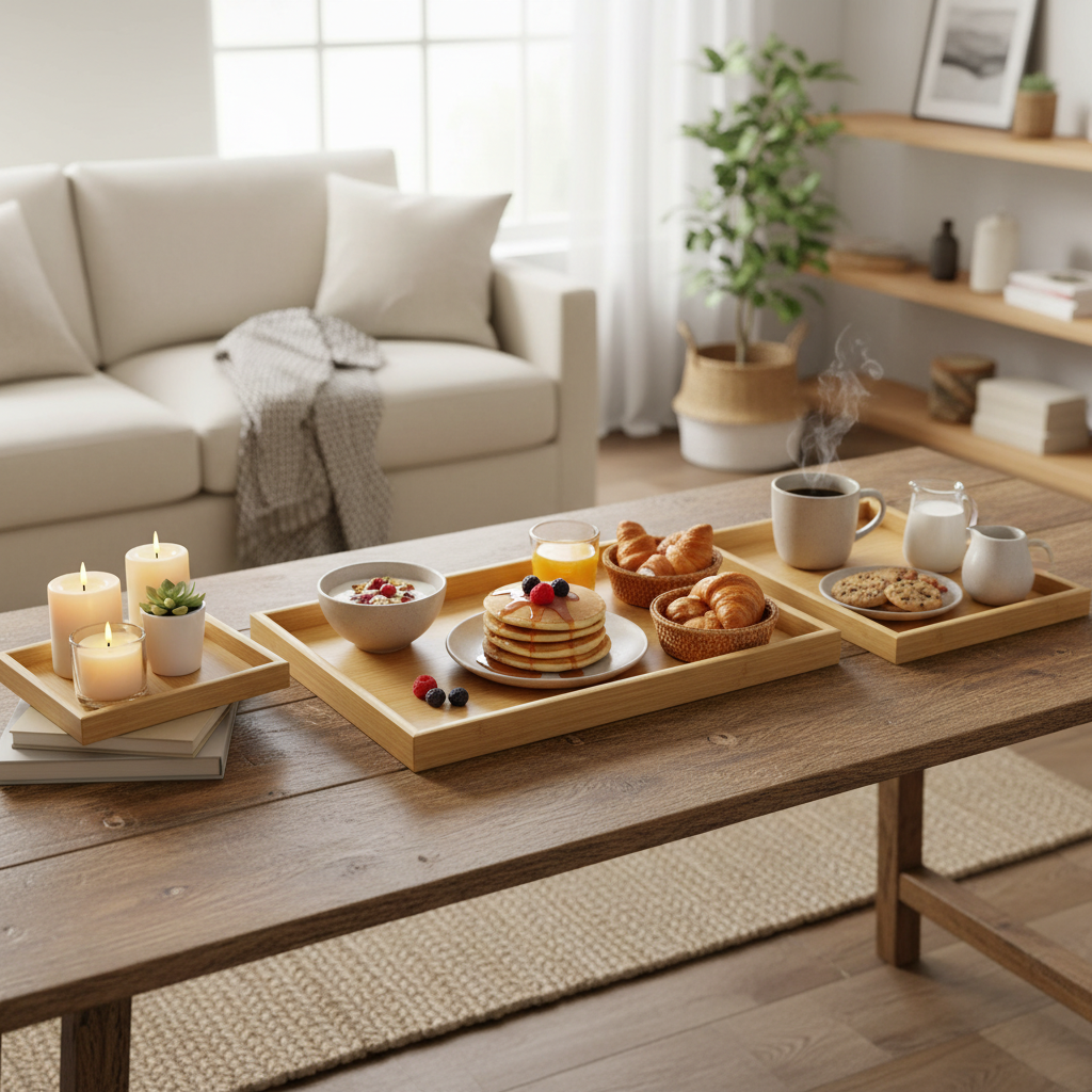 Bamboo Tray Set Dining