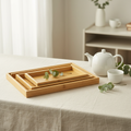 Bamboo Tray Set Lifestyle