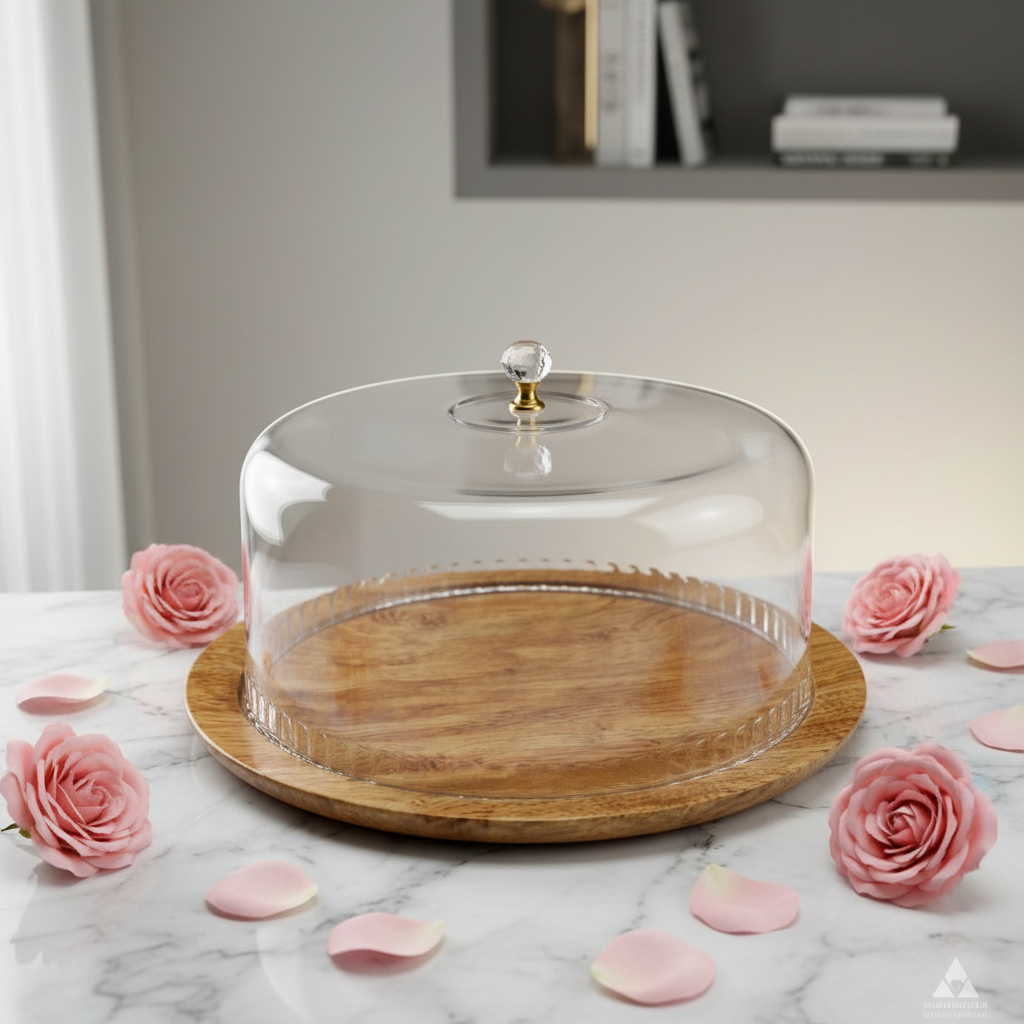 Cake Stand with Roses
