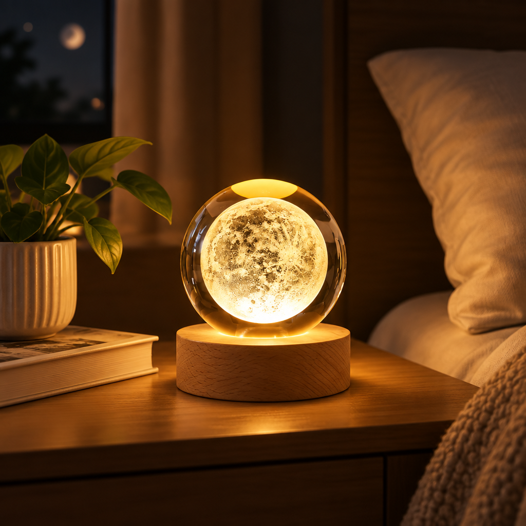 Crystal Ball Lamp Bedside