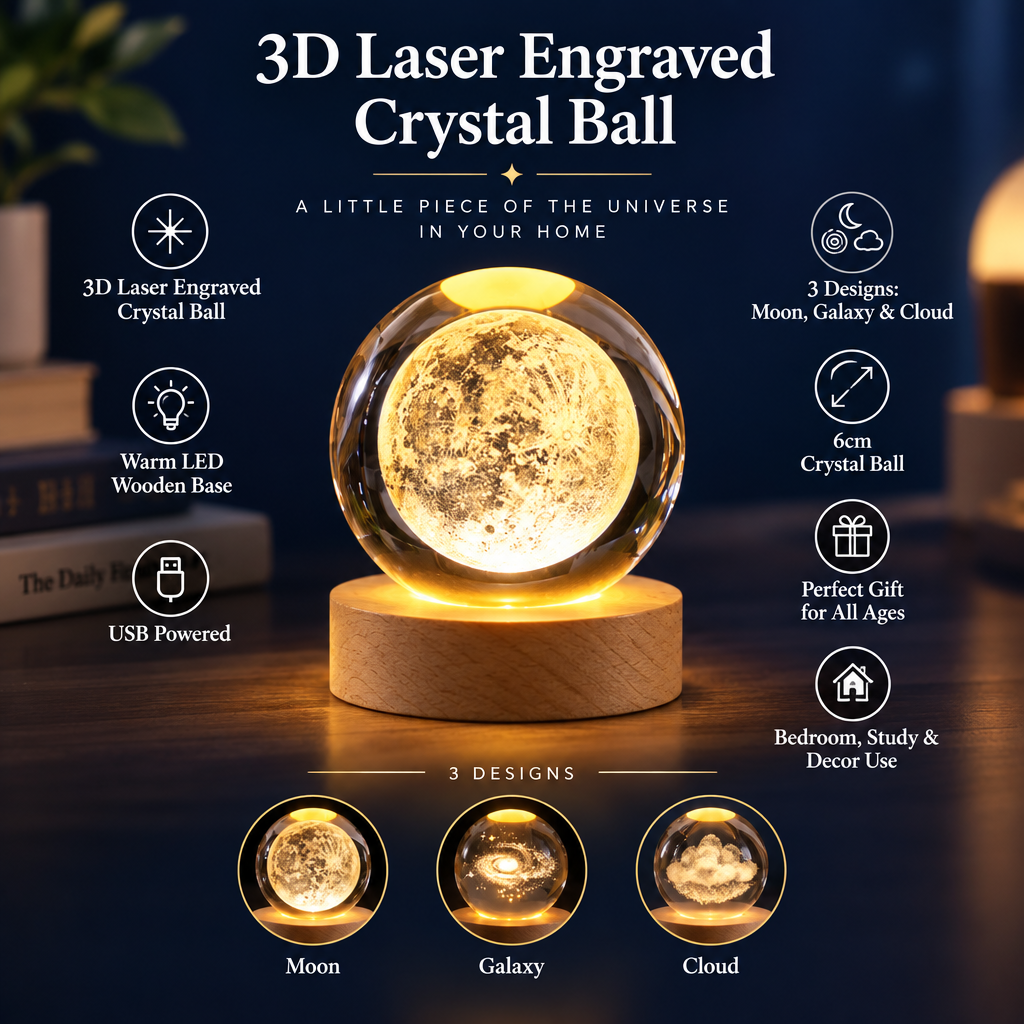 Crystal Ball Lamp Features