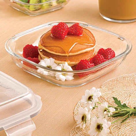 Glass Meal Prep Container with Clip-Lock Lid