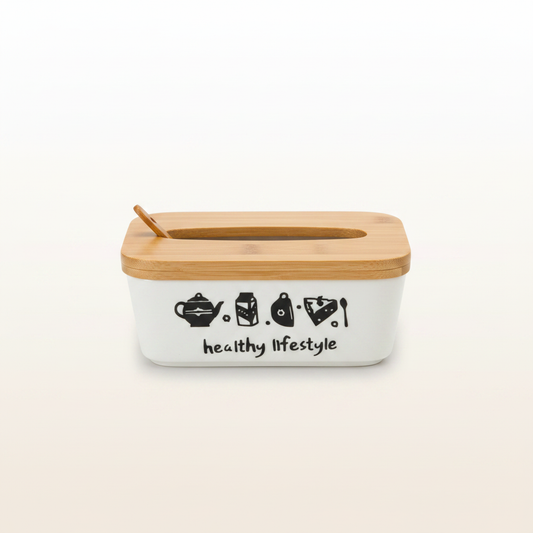 Healthy Lifestyle Ceramic Tissue Box