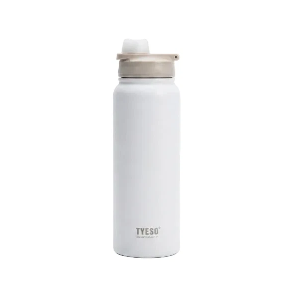 TYESO Insulated Sports Water Bottle White