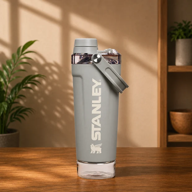 Stanley 20oz Activate Shaker Bottle grey single