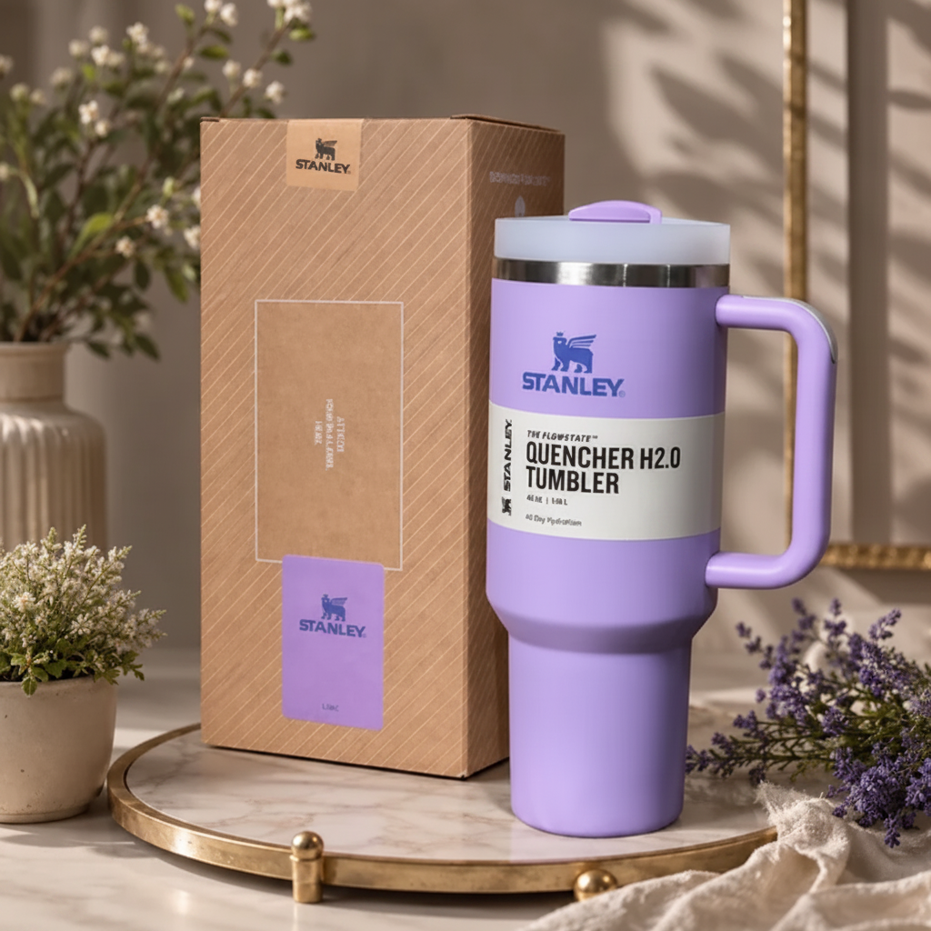 Stanley Quencher 40oz Tumbler Lavender with Box