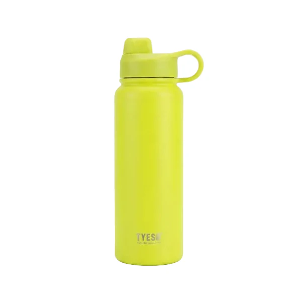 TYESO Insulated Sports Water Bottle Lime Yellow