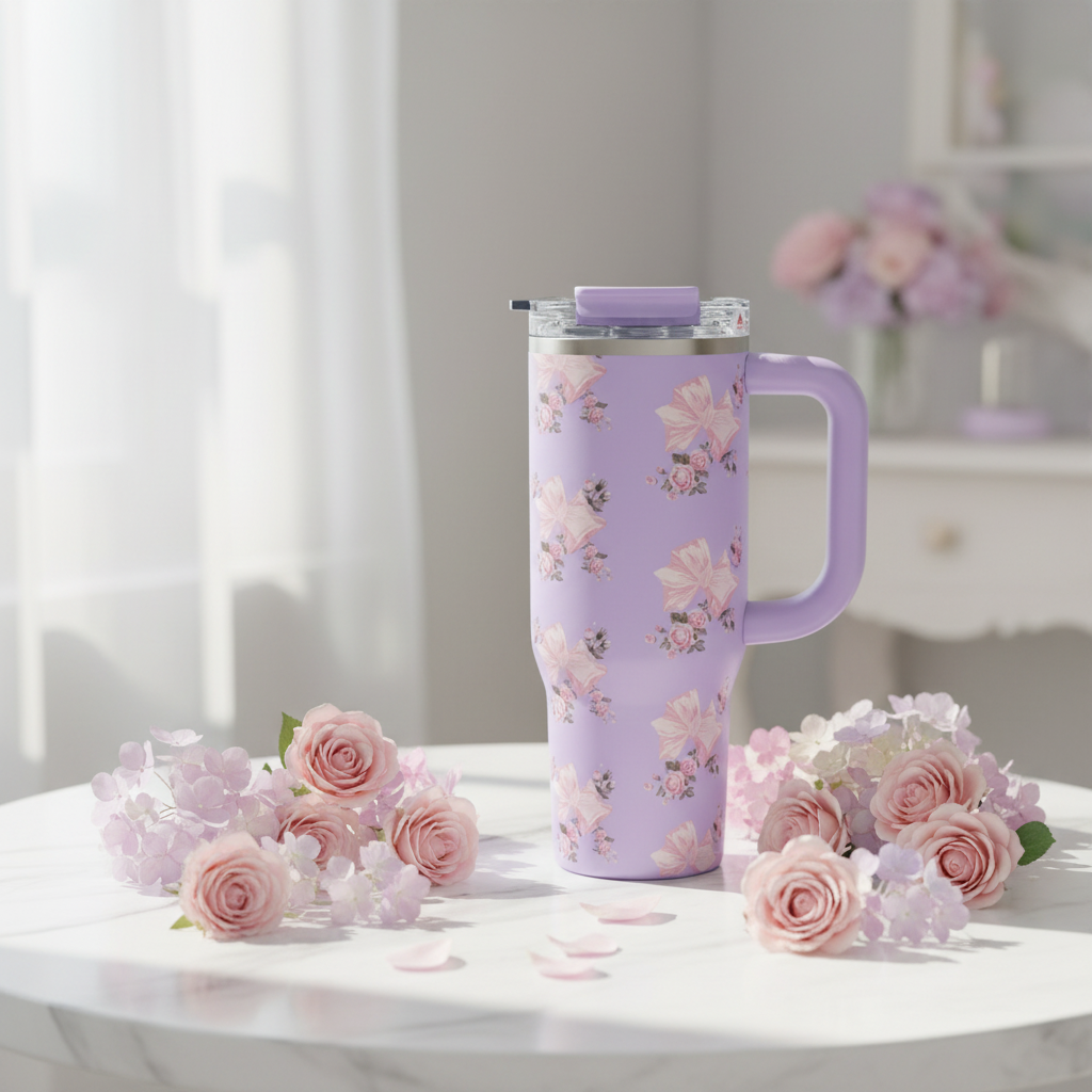Lavender Tumbler Marble