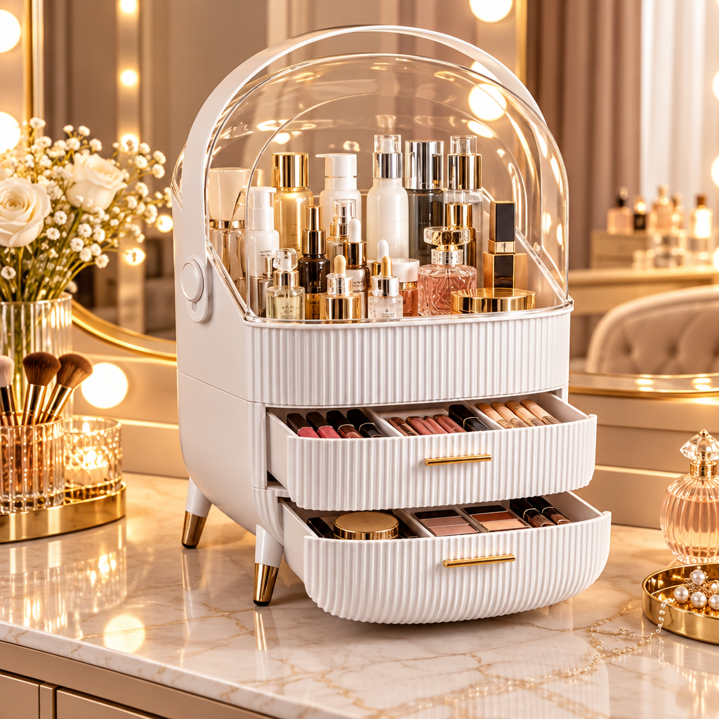 Makeup Organizer Open