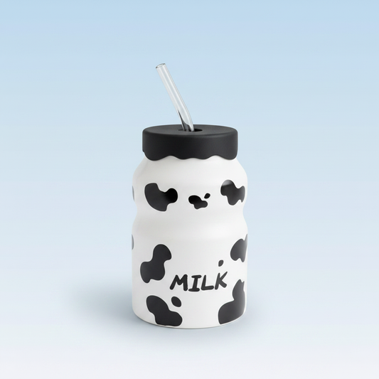 Milk Bottle - Gradient Background