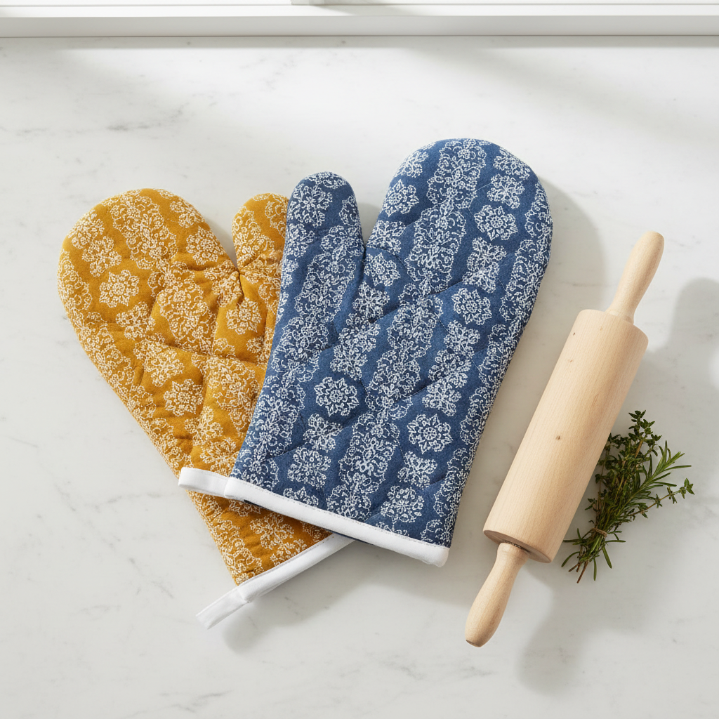 Oven Mitt Flatlay